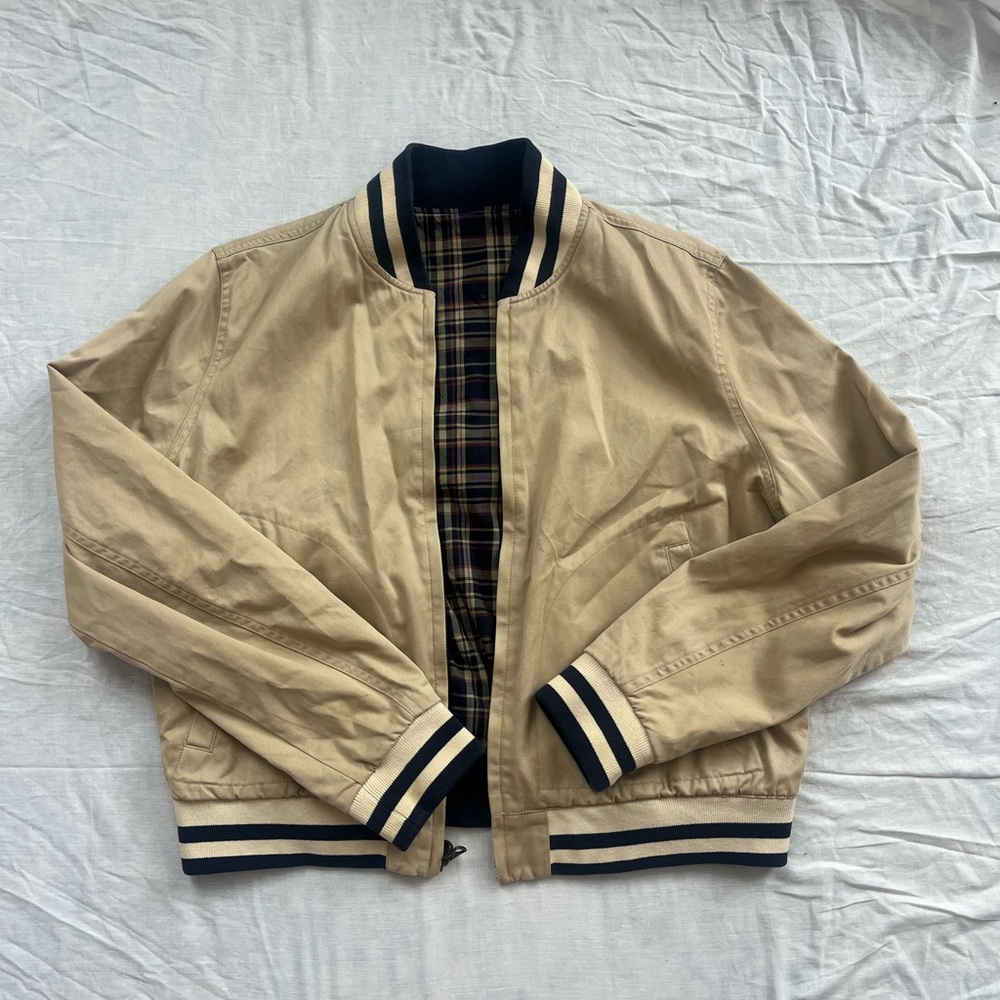 Vintage Polo Ralph Lauren Tan Bomber Jacket